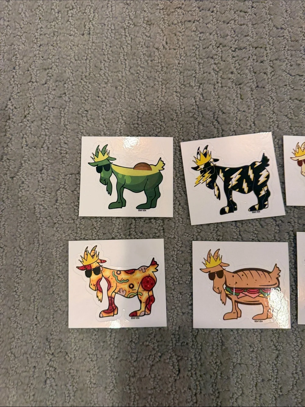 GOAT USA STICKER BUNDLE - set of 8!
